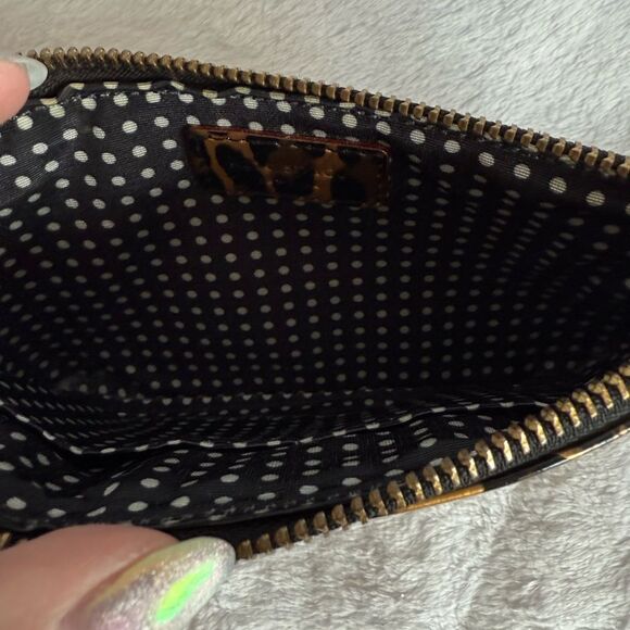 Kate Spade Animal Print Patent Leather Wristlet - Picture 5 of 7